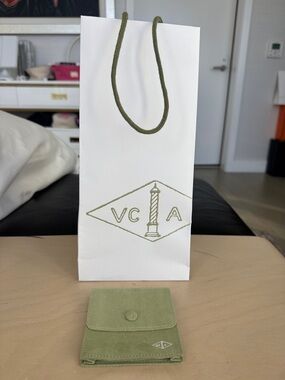 Van Cleef & Arpels jewelry travel pouch with White Gift Bag